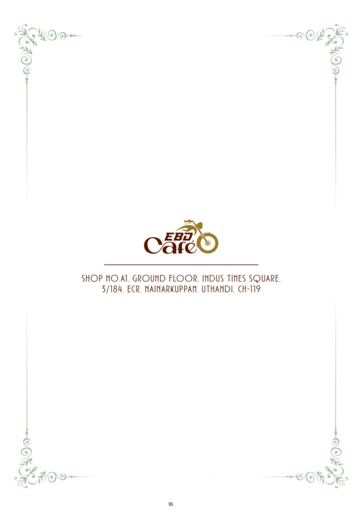 EBD Café Menu - Page 16