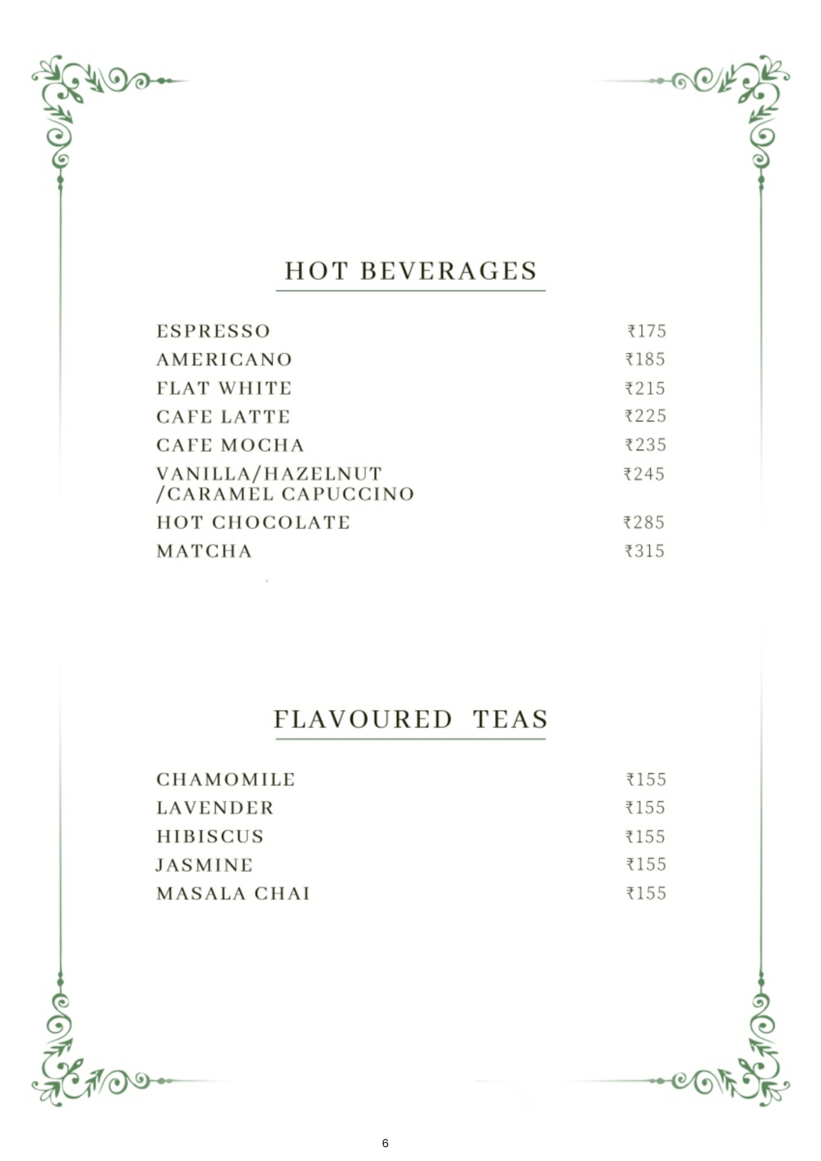 EBD Café Menu - Page 6